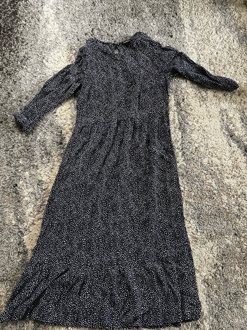 Express Midi Dress Dot Print